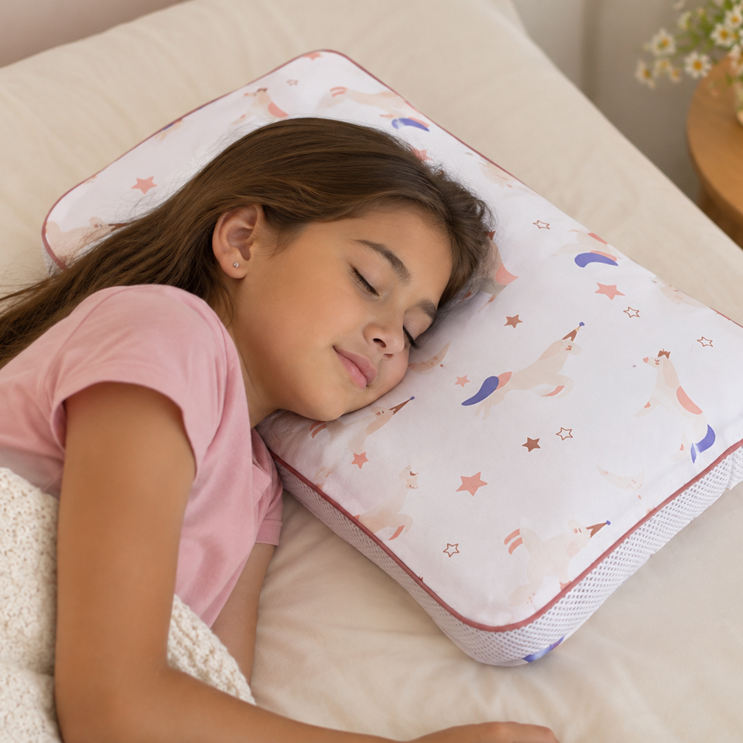 Ergonomic SereniaKids™ Pillowcase.