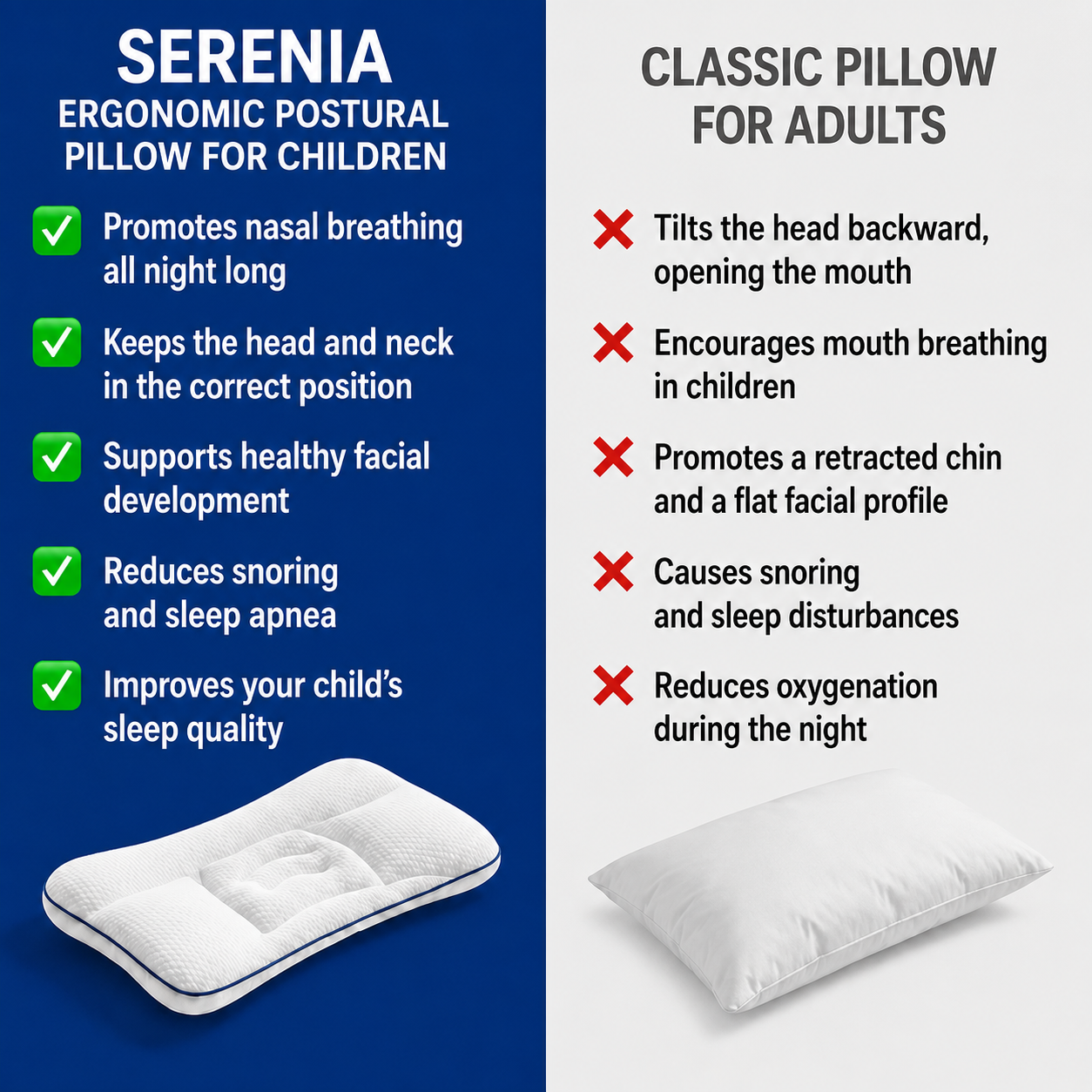 Serenia • The Postural Pillow for Children